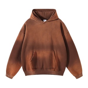 Ensemble de survêtement de Noël délavé à l'acide - Ensemble streetwear d'hiver chaud et surdimensionné, deux pièces, poids lourd, personnalisable avec logo vierge pour impression X - Product Image 5