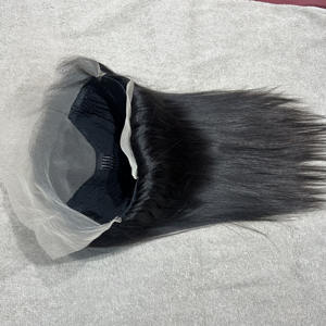 Кружевной парик из натуральных индийских волос Remy, полностью кружевной, прямой, без клея, 12-30 дюймов, для чернокожих женщин, прозрачный, доставка <span class=keywords><strong>DHL</strong></span> - Product Image 2