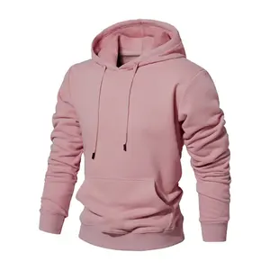 Venta caliente Plus Size Sweatsuit Plain Blank Mens Impreso Logo 100% Algodón Unisex Custom Men's Hoodies