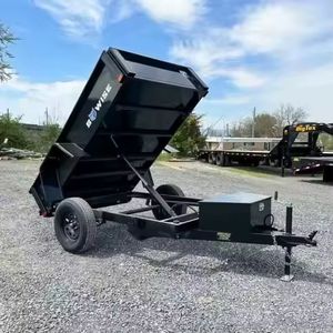 รถพ่วงดั๊มพ์มือสอง ขนาด 7x14 ฟุต พร้อมมอเตอร์เกียร์เพลาสำหรับงานฟาร์มและอุตสาหกรรมการเกษตร รถพ่วงสำหรับรถแทรกเตอร์ รถพ่วงดั๊มพ์ไฮดรอลิก - Product Image 3