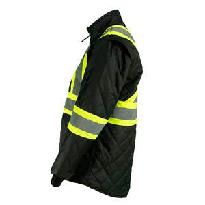 Chaquetas de trabajo al aire libre de alta visibilidad para hombre, chaquetas de seguridad impermeables reflectantes de poliéster de alta visibilidad, de alta visibilidad, a prueba de agua - Product Image 1