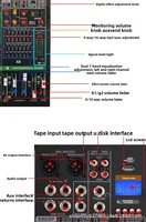 Console de mixage audio professionnelle XTUGA X8/12, 12 canaux, 99 DSP, égaliseur 7 segments, connexion USB, studio