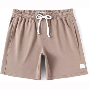 Short de survêtement sportif français taille haute avec logo personnalisé unisexe Streetwear de sport en coton pour homme avec motif solide - Product Image 3