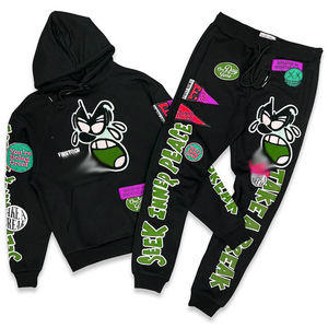 Survêtements en coton pour hommes personnalisés | Tissu de haute qualité et coupe tendance | Marque OEM et impression de logo | Idéal pour la vente en gros de vêtements de sport - Product Image 3