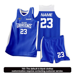 ชุดกีฬาสำหรับเด็กชุดบาสเก็ตบอลชุดกีฬาของทีมพิมพ์ชื่อโลโก้ตามสั่ง - Product Image 2