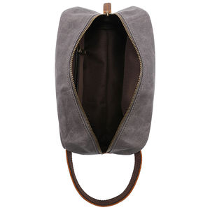 2025 Fashion Portable Canvas Cosmetic <b>Bag</b> Men's Promotional Leather Toiletry <b>Bag</b> <b>Other</b> <b>Sports</b> <b>Bag</b> - Product Image 6
