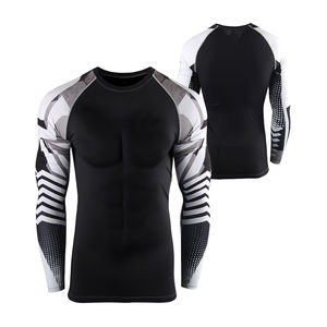 เสื้อรัดกล้ามเนื้อแบบระบายอากาศได้ดี เป็นมิตรกับสิ่งแวดล้อม ผลิตจากผ้าสแปนเด็กซ์ สำหรับกีฬา MMA และออกกำลังกาย ทนทาน รับผลิตตามแบบ (OEM)  ความต้องการสูง มองเห็นได้ชัดเจน - Product Image 3