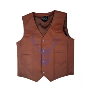 100% véritable peau de vache en cuir gilet réversible moto Club gilet bouton décorations décontracté impression imperméable respirant pour - Product Image 1