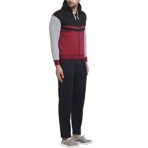 Conjunto Deportivo Personalizado con Logotipo 2025, Primavera, para Hombre, Bloques de Color, 100% Algodón, Sudadera con Capucha y Cremallera de Felpa y Pantalones Deportivos, 2 Piezas, Conjunto Deportivo Masculino para Fitness - Product Image 5