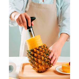 Éplucheur d'ananas Myrva en acier inoxydable, outil manuel pour fruits, facile à nettoyer, lavage à la main uniquement - Product Image 3