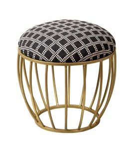 Tabouret de siège en métal au design personnalisé, pieds dorés, usage domestique, hôtel, chambre, restaurant, intérieur, extérieur, salon, vente en gros - Product Image 6