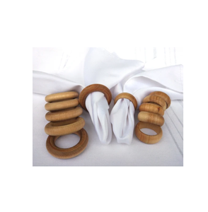 Fabrication écologique en Inde Rond de serviette en bois pour pièce de conception de forme ronde avec conception d'accessoires - Product Image 2