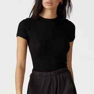 เสื้อยืดผู้หญิงผ้าฝ้ายนุ่มระบายอากาศแขนมาตรฐานเหมาะกับไลฟ์สไตล์ - Product Image 4