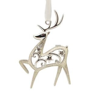 Creativo hecho a mano de Metal colgante Reno adornos de Navidad decorativo árbol de vacaciones colgante festivo decoración del hogar - Product Image 2