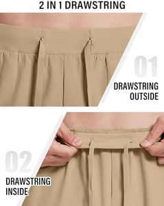 กางเกงขาสั้นเล่นกีฬาของผู้ชายกางเกงขาสั้นชายหาดมีกระเป๋าน้ำหนักเบาแห้งเร็วระบายอากาศได้ดีสำหรับใส่ออกกำลังกายลำลอง - Product Image 4