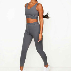 Conjuntos de Yoga Deportivos para Mujer, Talla Grande, con Logotipo Personalizado, Último Modelo 2024, Leggings con Efecto Push-Up, Ropa Deportiva Ajustada para Gimnasio y Fitness - Product Image 3