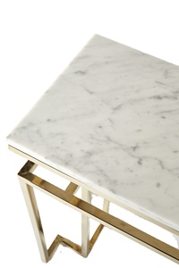 โต๊ะคอนโซลห้องนั่งเล่นหรูหราทันสมัยโครงฐาน MS เรขาคณิตเรียบง่าย - Product Image 3