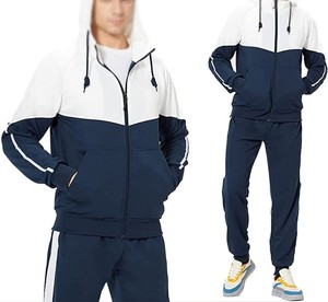 Chándal de lana de algodón 100% de alta calidad personalizado para hombre, chándal de invierno informal transpirable de talla grande, método de tejido de punto - Product Image 5