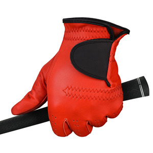 Gants de golf en cuir de mouton pur de couleur unie faits sur mesure, respirants et antidérapants, gants en cuir pour hommes - Product Image 4