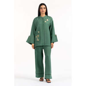 Conjunto Coordinado Bordado en Yute IPST-55105, Atuendo Casual de 2 Piezas para Primavera/Verano, Tallas XS y XXS - Product Image 6