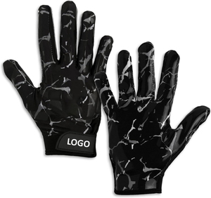 Nouvel arrivage à la mode de gants récepteur de football américain OEM meilleurs gants de football américain évacuant l'humidité avec logo personnalisé - Product Image 1