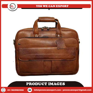 Sophistiqué, élégant, design de qualité supérieure, durable et léger, sac de voyage pour ordinateur portable en cuir véritable - Product Image 2