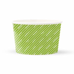 Gobelets en carton biodégradable à double paroi Kraft 200 ml - Fond entièrement personnalisé - Product Image 1