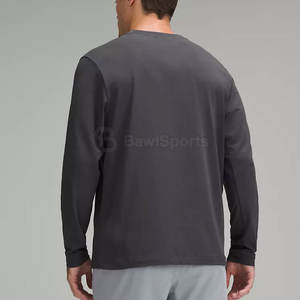 Camiseta ajustada con estilo para hombre 2025, camiseta elástica de manga larga de algodón suave, 100% de algodón tejido - Product Image 3