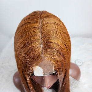 Pelucas de cabello humano 30 pulgadas doble dibujado 100% vendedor de cabello vietnamita crudo, peluca de cabello humano vietnamita recto de hueso de Color marrón - Product Image 4