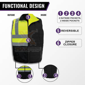 Best Manufacture Customized Logo Safety <b>Reflective</b> <b>Vest</b> Hot Sale Premium Safety Clothing <b>Vest</b> - Product Image 2