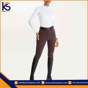 2024 Women's <b>Top</b> Selling Equestrian <b>Horse</b> Breeches New Style Solid Plain Color Custom Logo for <b>Riding</b> - Product Image 2