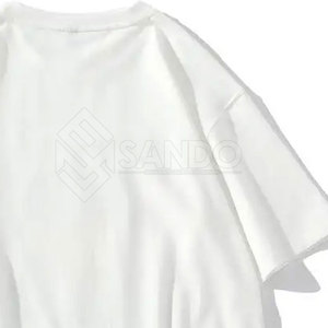 เสื้อยืดผ้าฝ้าย100% พิมพ์ลายพัฟสำหรับผู้ชายเสื้อแฟชั่นใส่สบายทรงหลวม - Product Image 5