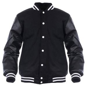 Good Quality Men's Baseball Jackets With Varsity Sleeves Wholesale Long Sleeve Windproof Quilted Men Varsity Jacket 2026 - Product Image 1
