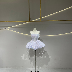 Jancember JFH72 Elegante Conjunto <span class=keywords><strong>de</strong></span> 2 Piezas <span class=keywords><strong>de</strong></span> Vestidos <span class=keywords><strong>de</strong></span> <span class=keywords><strong>Fiesta</strong></span> <span class=keywords><strong>de</strong></span> Noche Estilo Sirena con Flores - Product Image 4