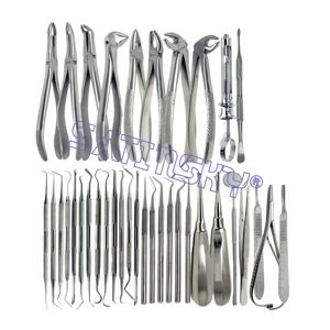 Juego de 36 Piezas de Instrumentos Dentales Manuales de Acero Inoxidable para Extracción, Pinzas, Elevadores, Kit de Instrumentos Orales - Product Image 1