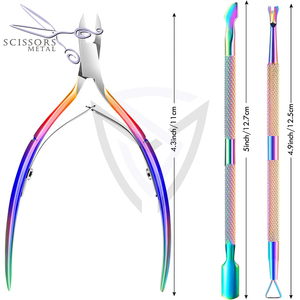 Coupe-cuticules professionnel de qualité supérieure, couleur unie, poignée antidérapante, coupe-cuticules de qualité supérieure pour des doigts confortables - Product Image 4