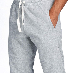 Pantalon de survêtement unisexe coupe ajustée 100% coton polyester personnalisé Gym Fitness pantalon de jogging décontracté poche latérale pantalon léger pour homme - Product Image 2
