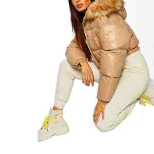 Satin Varsity Baseball Bomber Jacket Custom Embroidery Women Casual Outerwear Fashion Winter Wholesale Streetwear - Product Image 2