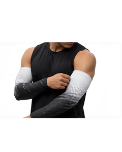 Mangas de compresión duraderas y personalizables con estampado digital, transpirables y de secado rápido para golf y ciclismo - Product Image 3