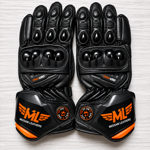 Gants de moto en cuir pour la course, nouveaux modèles 2027, protection complète des doigts, gants de course respirants et ventilés pour side-car - Product Image 1