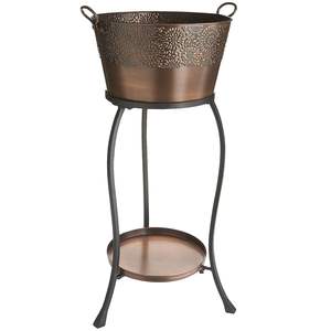 Collapsible Luxury Stainless Steel Eco-Friendly Beverage Tub Stand Customizable Easy Carry Portable <b>Ice</b> <b>Bucket</b> for Home Wedding - Product Image 2