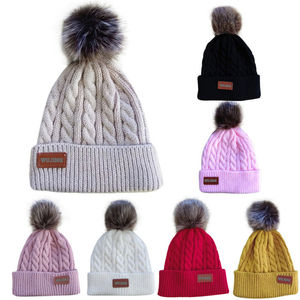 Slouchy Acrylic <b>Knit</b> <b>Beanie</b> Hat Custom Logo Winter Warm Fashion Casual <b>Beanies</b> For Men Women Unisex Outdoor Wear - Product Image 5