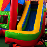 Nouveau château gonflable de conception avec des articles de vente chauds de glissière sautant le rebond gonflable avec la glissière pour les enfants extérieurs utilisés