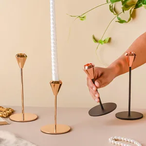 Wedding Decorative <b>Candlestick</b> Holder Metal Candle Stand <b>Brass</b> Candle Holder Wholesale Price Candle Pot - Product Image 1