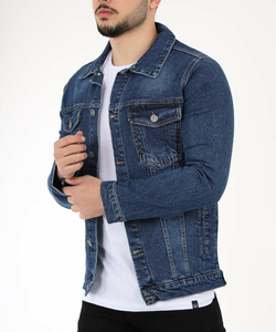 Chaquetas Bomber Casuales, Cortavientos de Estilo Urbano, Chaquetas Vaqueras Sólidas para Hombre, Chaqueta de Mezclilla de Algodón Estilo Cowboy para Hombre - Product Image 5