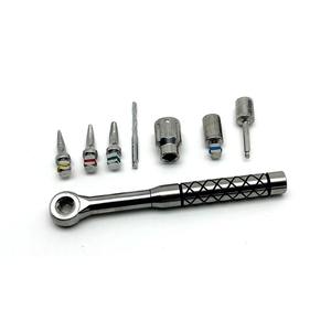 Ensemble de fraises manuelles en acier inoxydable pour implants dentaires, comprenant des forets, des expandeurs et des trephines, modèle JS-DLI-008, Classe I, CE ISO, OEM, chirurgical - Product Image 1