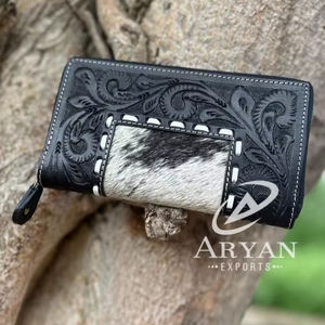 กระเป๋าคลัทช์หนังขนสัตว์แท้สไตล์ตะวันตกสำหรับผู้หญิงกระเป๋าสตางค์หนังเครื่องมือทันสมัยขายดี - Product Image 1