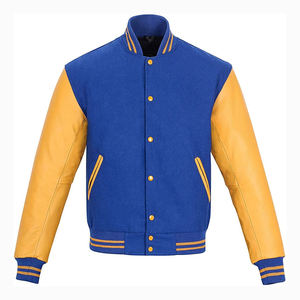 Vornex Industry Customized <b>Men's</b> Varsity Letterman Patchwork Baseball <b>Bomber</b> <b>Jacket</b> With Embroidery Breathable Winter Design OEM - Product Image 1
