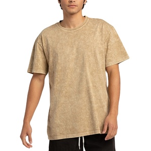 Camiseta de Algodón 100% Personalizada para Hombre, Corte Holgado, Estampada, Transpirable, Cuello Redondo, Secado Rápido, Estilo Desgastado con Lavado Ácido, 2026 - Product Image 2