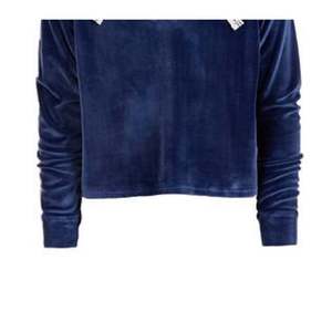 Felpa in Velluto Blu Scuro Ideology per Ragazze Grandi, Cappotto Invernale con Cappuccio e Lacci, Materiale in Tessuto - Product Image 3